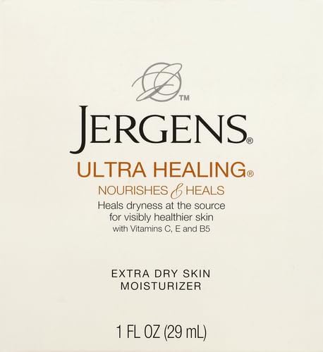 Jergens HYDRALUCENCE blend label with vitamins C, E, and B5.