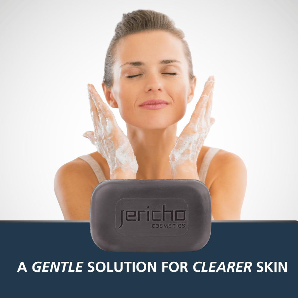 Jericho glycerin based moisture visible in creamy lather and soft skin after wash.