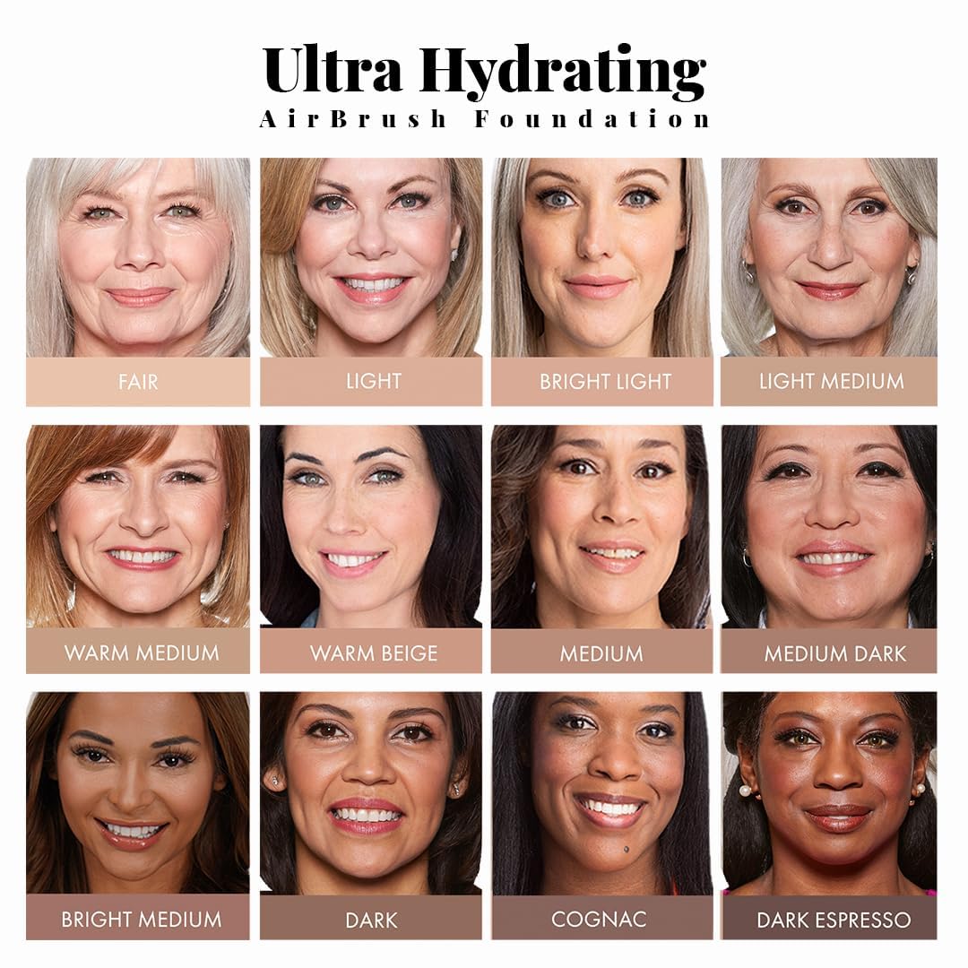 Jerome Alexander Airbrush Foundation with 2x active ingredients for hydration
