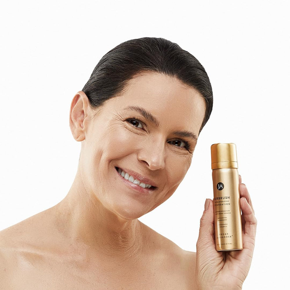 Jerome Alexander Airbrush Foundation spray mist delivering even coverage