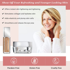 JA Basic TLC applicator applying under-eye area to reduce puffiness