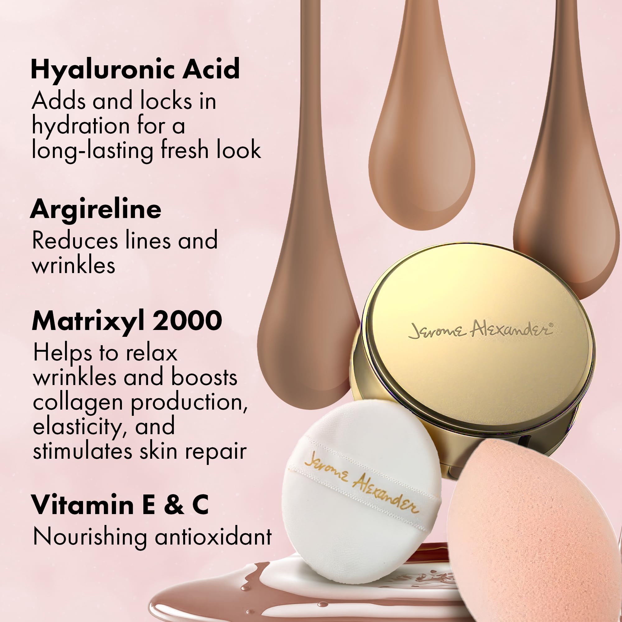 Jerome Alexander Liquid Foundation Glide delivers smooth, buildable coverage.