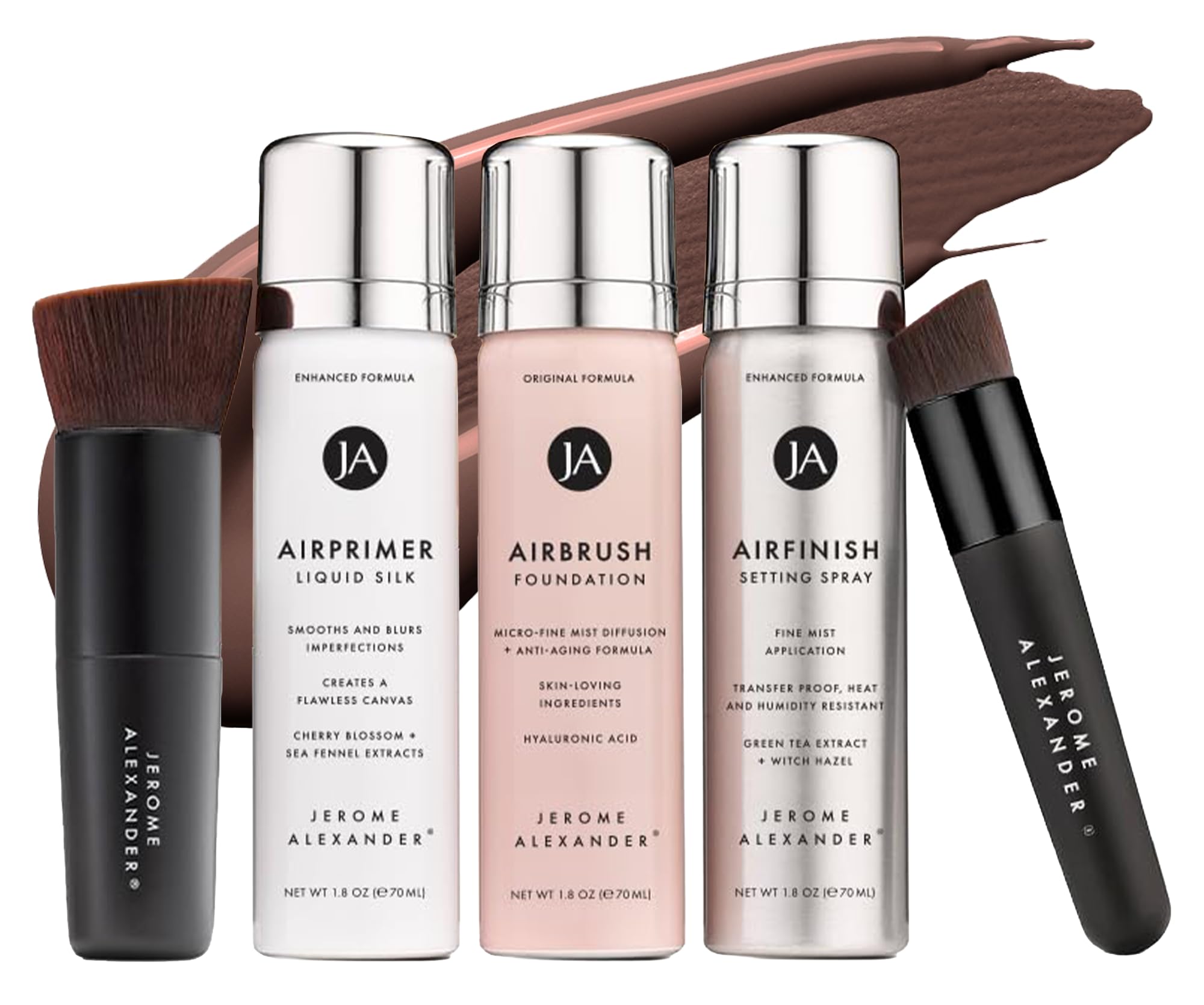 Jerome Alexander MagicMinerals AirBrush Foundation Spray delivers even coverage for a natural finish.