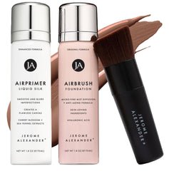 Jerome Alexander MagicMinerals airbrush foundation spray for buildable coverage with a natural matte finish