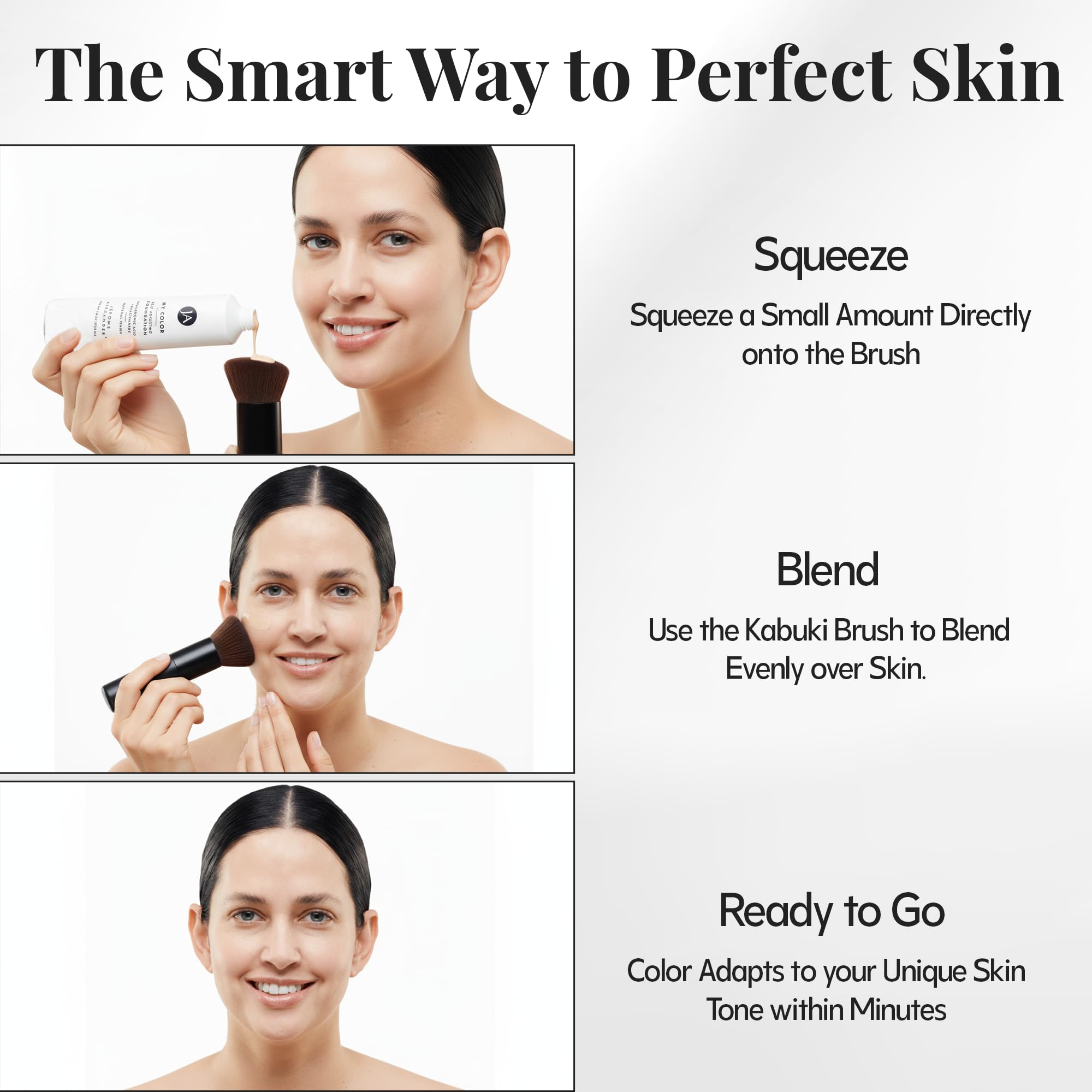 Jerome Alexander My Color Self-Adjusting Foundation close-up showing creamy texture.
