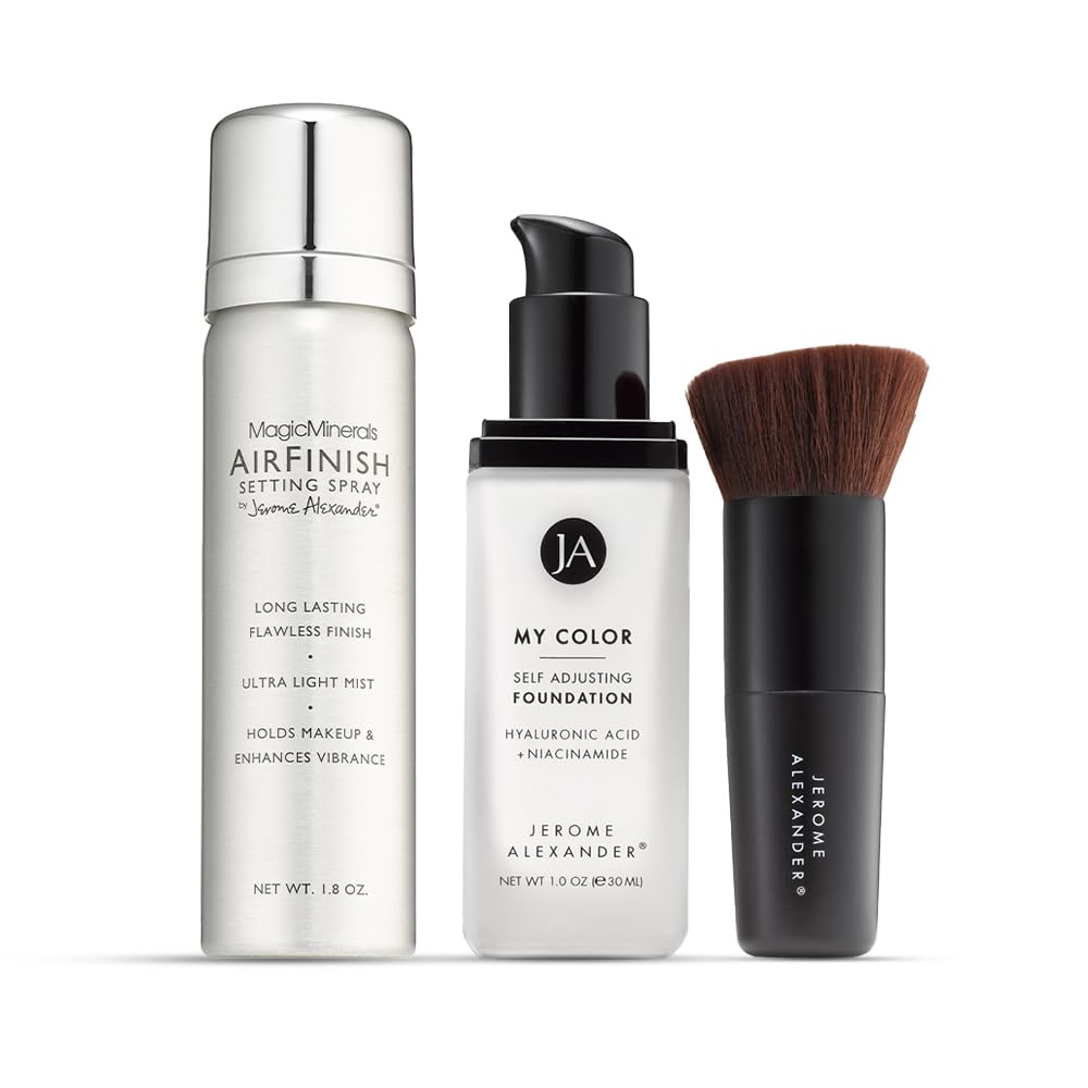 Jerome Alexander My Color self-adjusting foundation white base matching your skin tone