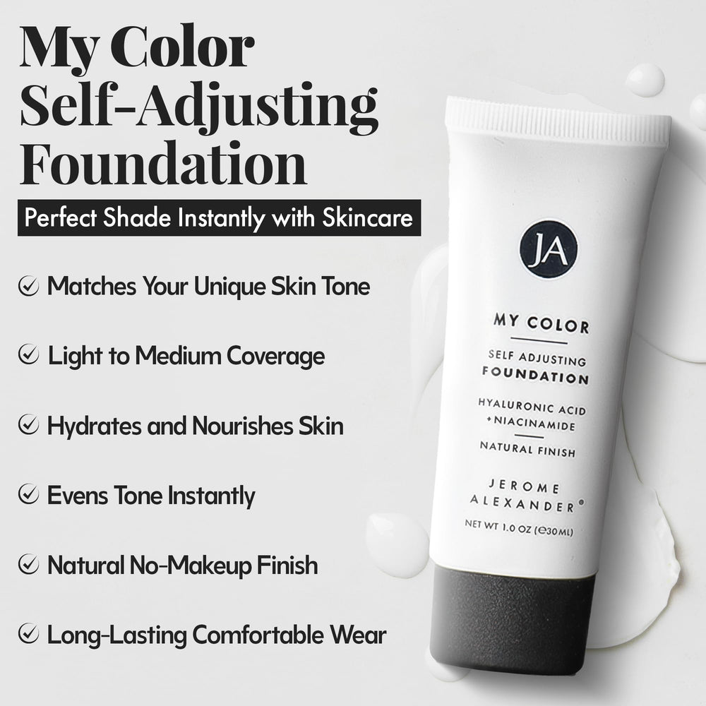 Self-Adjusting Foundation microbead close-up demonstrating color-detecting system by Jerome Alexander