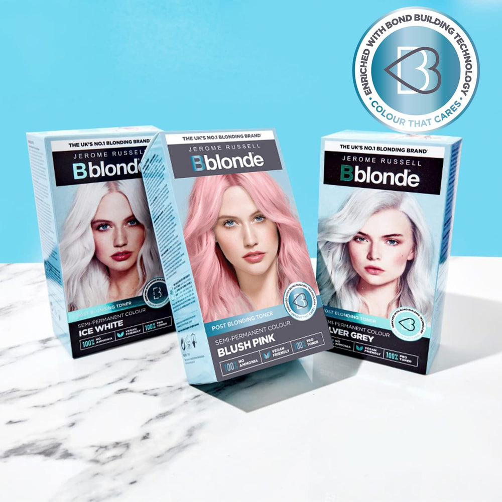 Jerome Russell Bblonde Vegan Cruelty-Free Gloves protect hands during application.