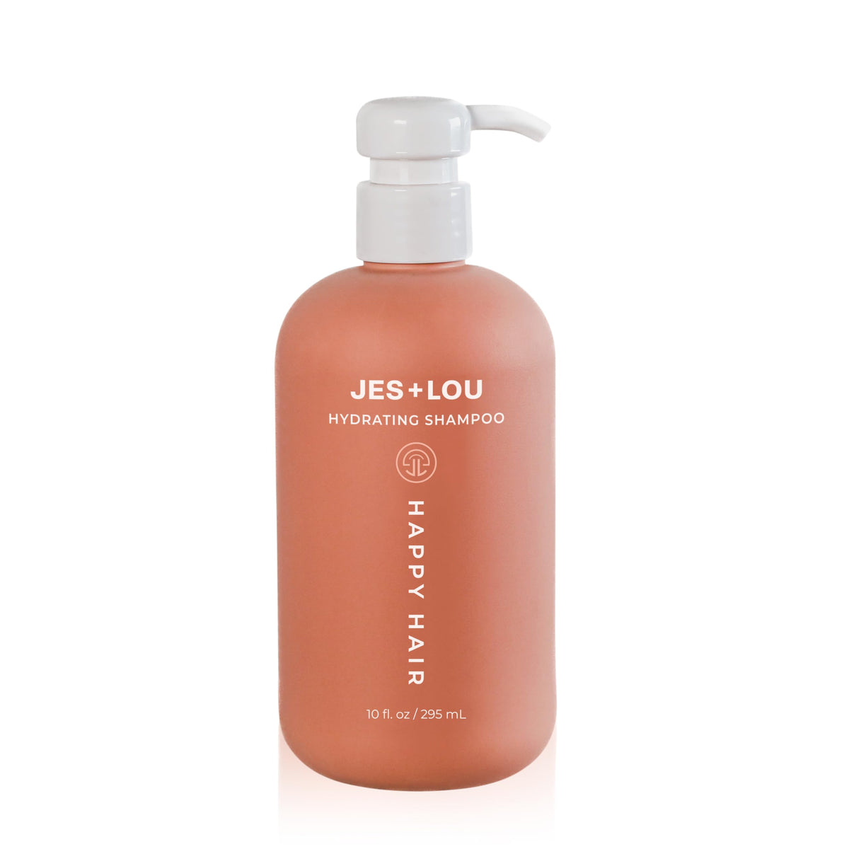 Jess & Lou JES+LOU sulfate-free hydrating shampoo bottle provides daily hydration.