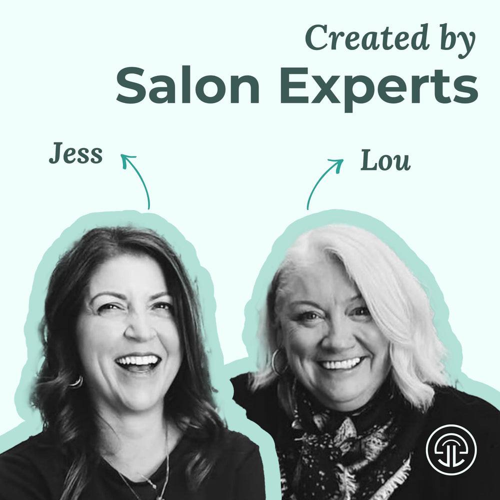 JES+LOU shampoo lather delivers gentle cleansing and light moisture.
