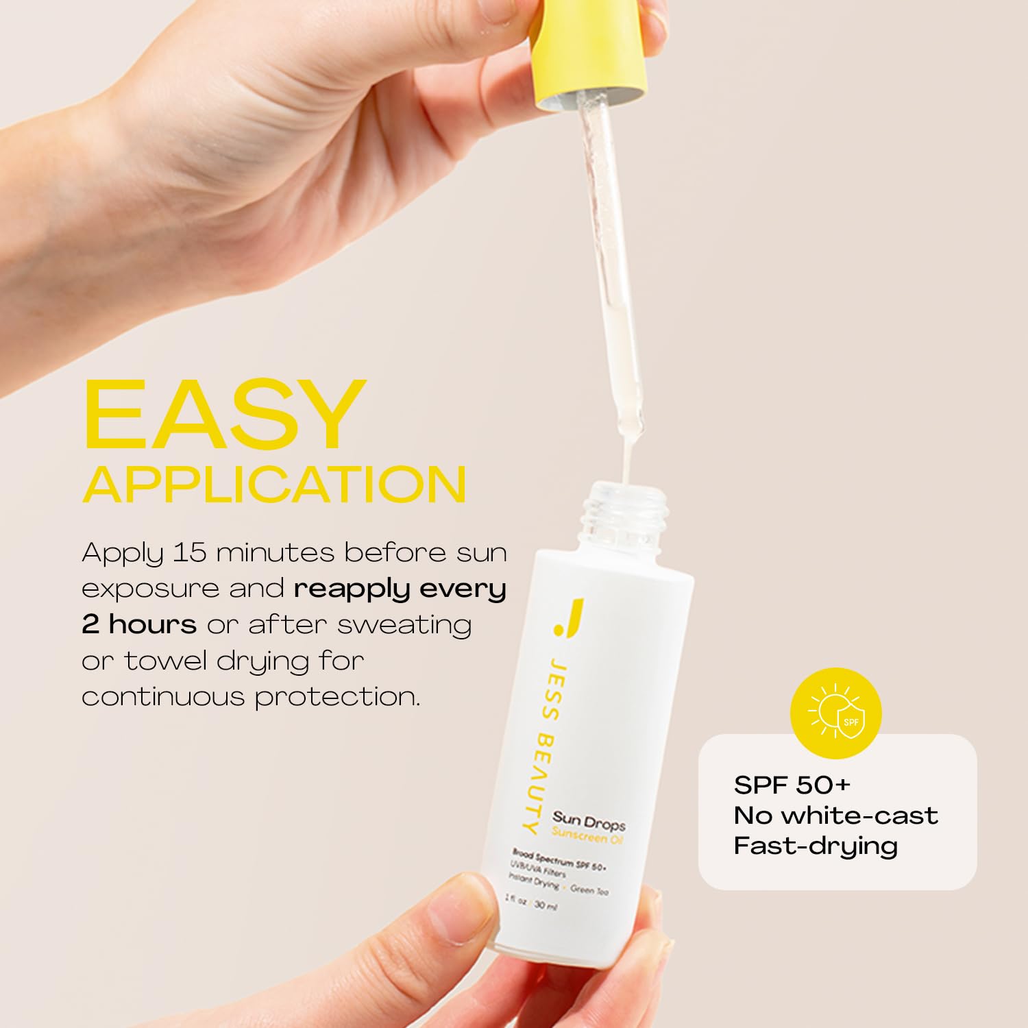 JESS BEAUTY Aloe Extract soothes and nourishes for comfortable skin.
