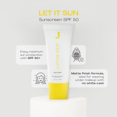 Close-up of green tea ingredients in Let it Sun formula by JESS BEAUTY