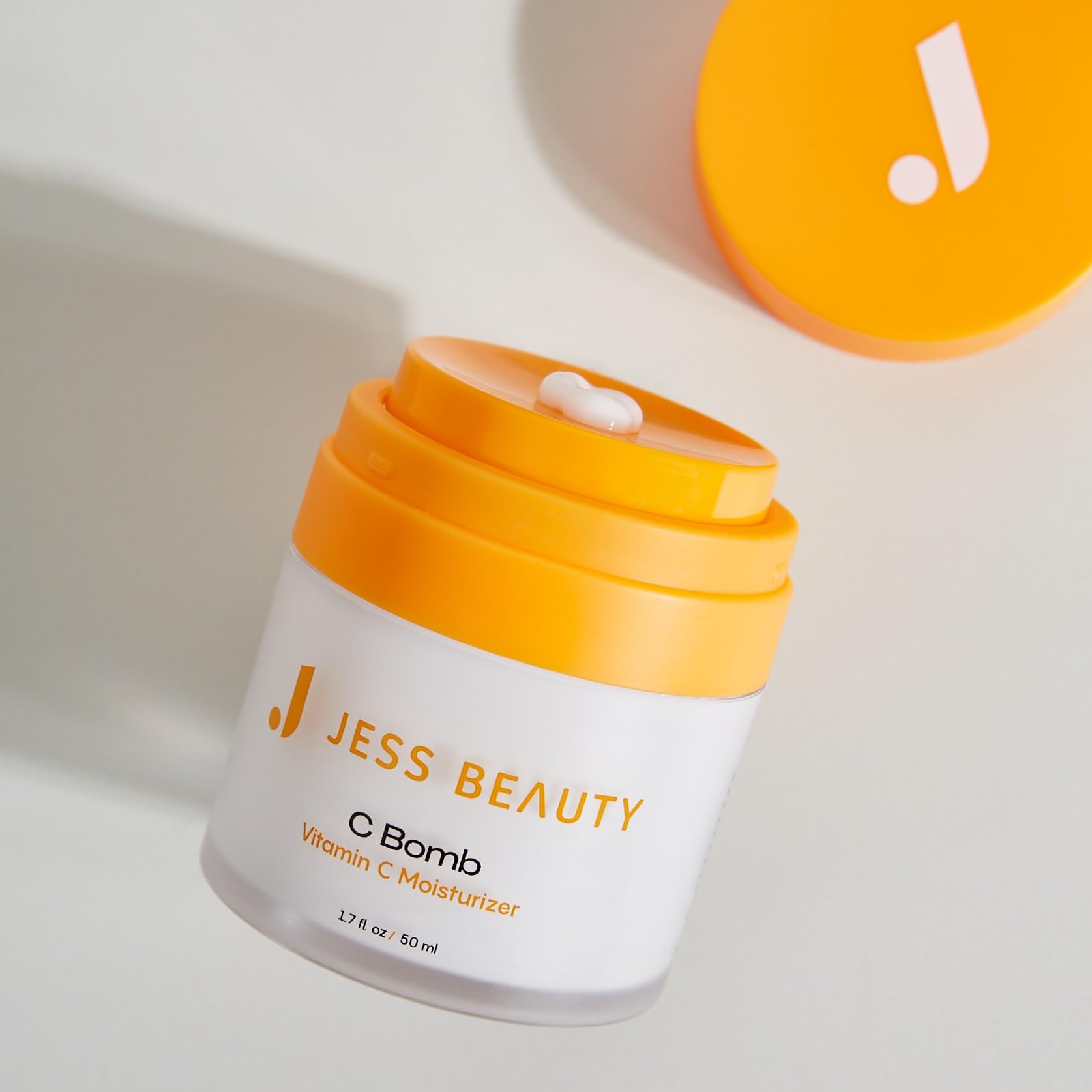 JESS BEAUTY self-care moment with C Bomb Vitamin C moisturizer