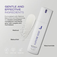 JESS BEAUTY texture légère absorbe rapidement et routine nocturne sans film