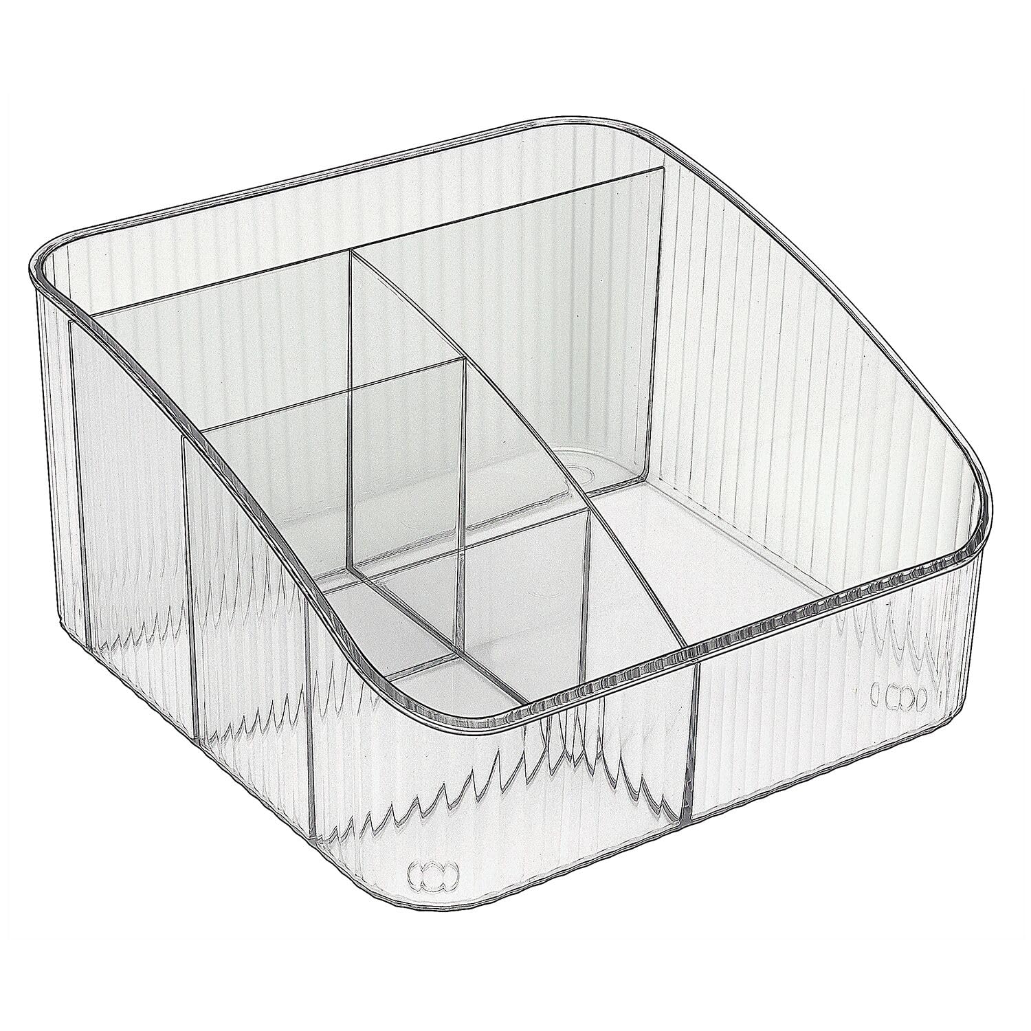 JessLab makeup organizer front view for quick access to cosmetics.