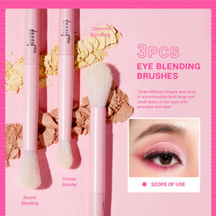 Jessup detail eyeshadow brush pink for precise application on small areas.