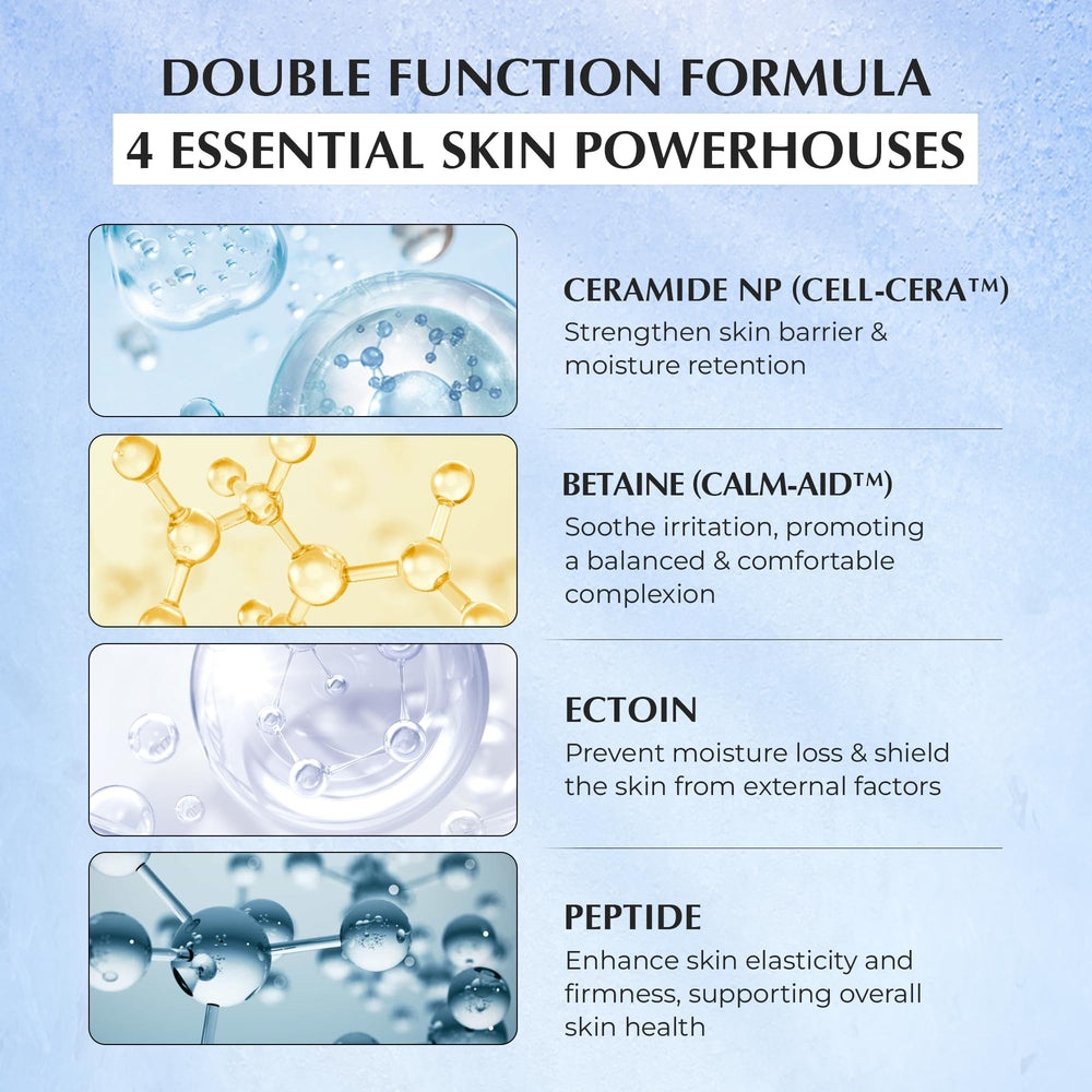 JEU'DEMEURE DermiShuttle DD Cream texture swirl hints at rich hydration.