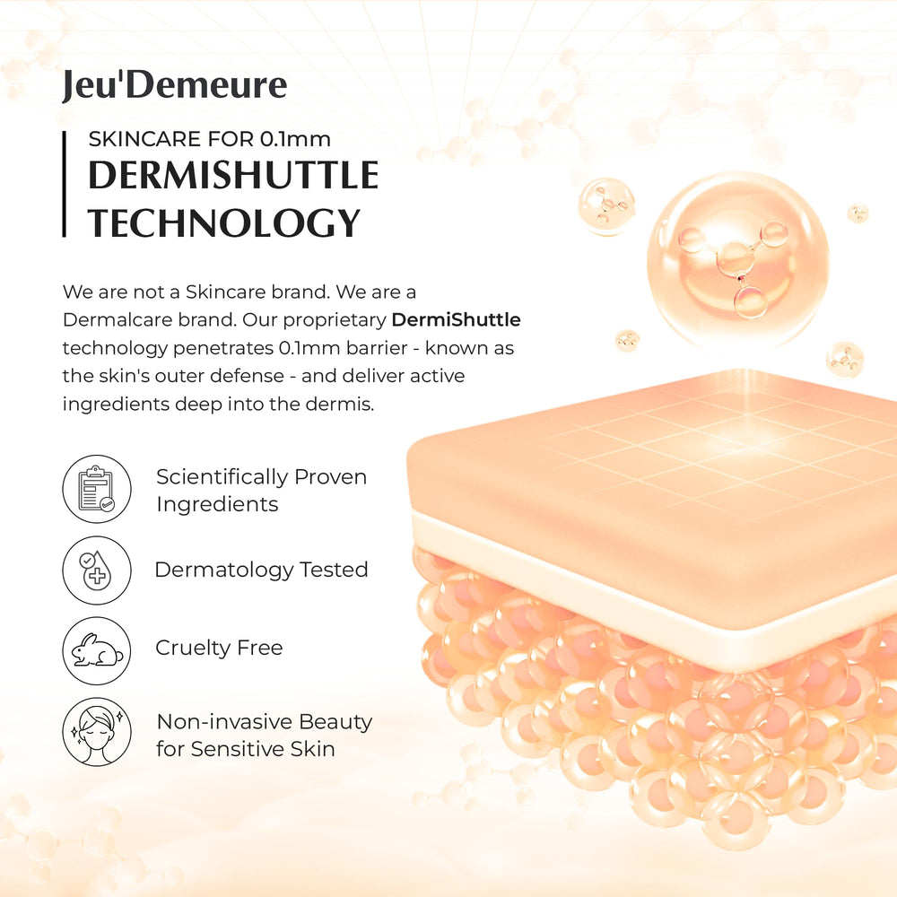 JEU'DEMEURE DermiShuttle deep hydration shot highlights moisture