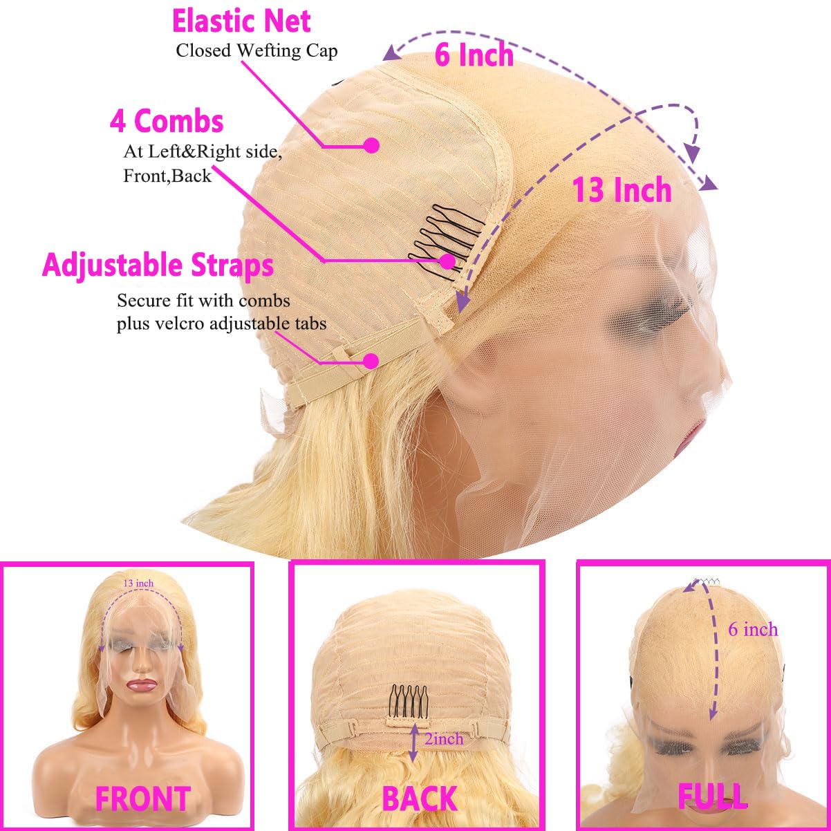 Jewhaut HD transparent lace-front wig with breathable lace for all-day comfort.