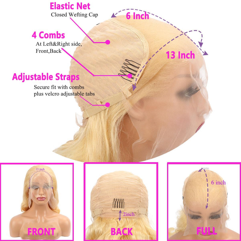 Jewhaut HD transparent lace-front wig with breathable lace for all-day comfort.