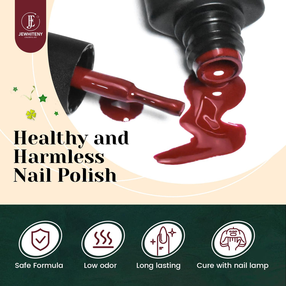 JEWHITENY 20 bright gel colors for nail art and seasonal looks