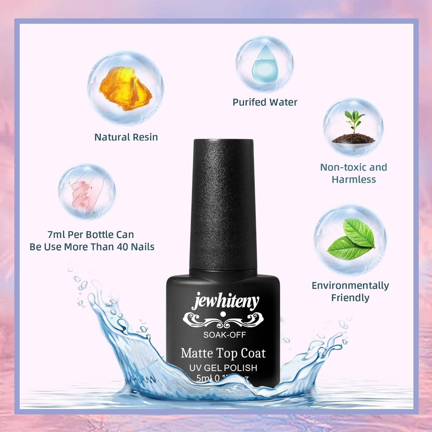 JEWHITENY gel polish offers anti-chipping and long wear with proper application.