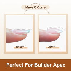 JEWHITENY step 2: build length and shape with gel.