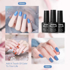JEWHITENY base, gloss, and matte coats in a single set