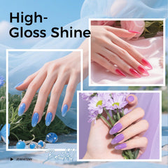 JEWHITENY dual nail forms in 10 sizes for precise shaping