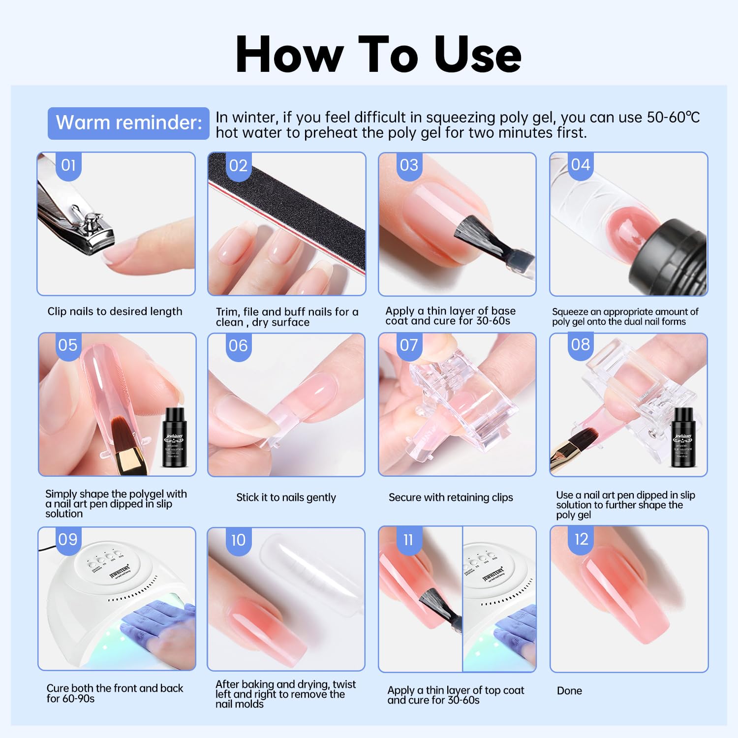 JEWHITENY removal and finish process demonstrating easy cleanup