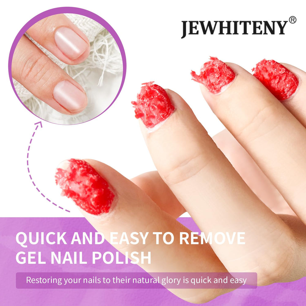 JEWHITENY at-home salon kit for convenient gel nail removal.