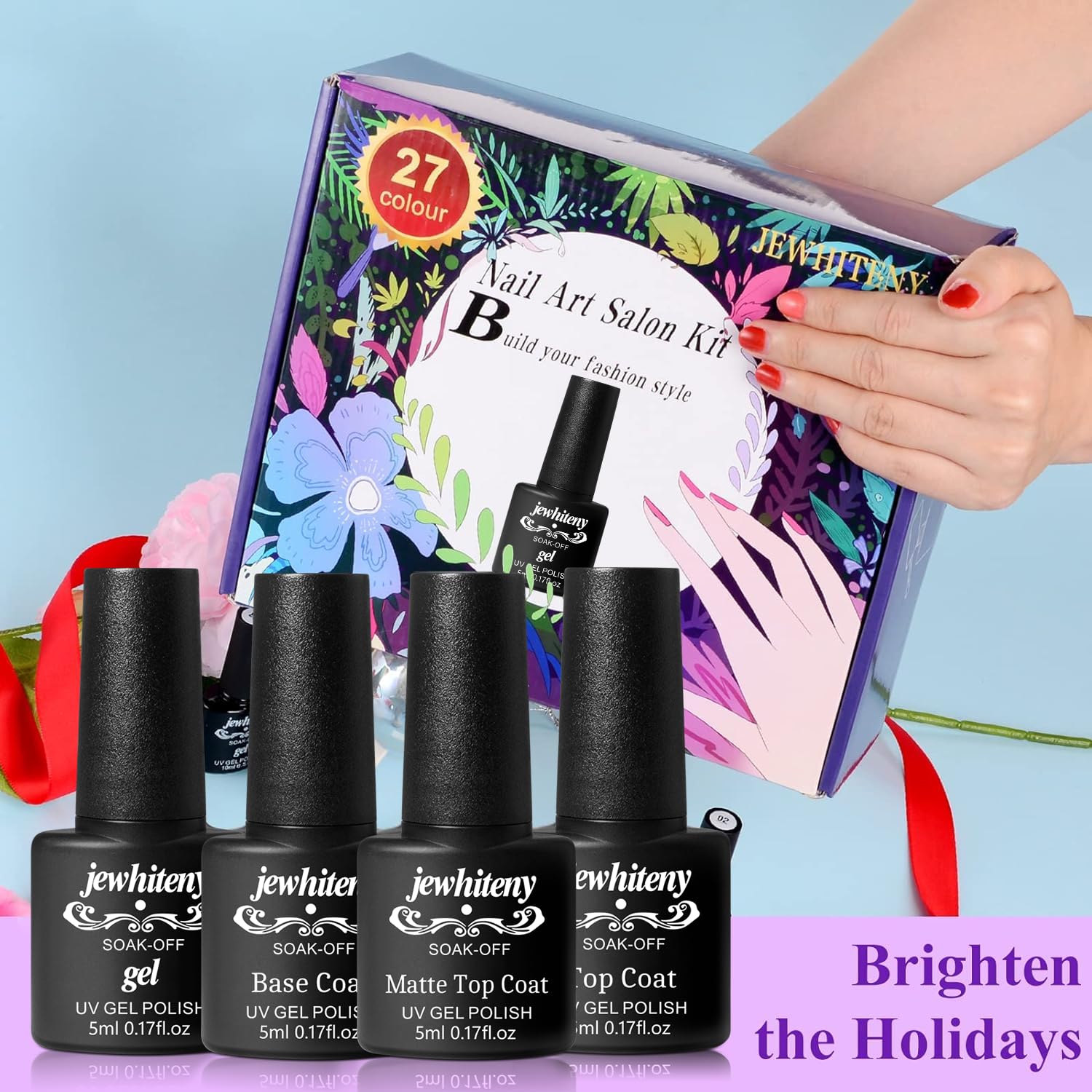 JEWHITENY gel polishes require lamp drying for curing.