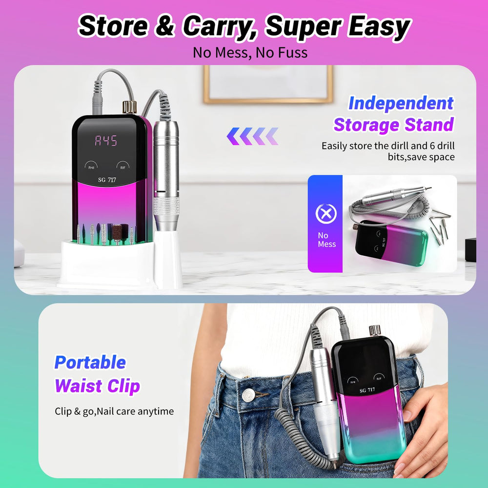 JEWHITENY device offers easy top knob control and touch screen for navigation.