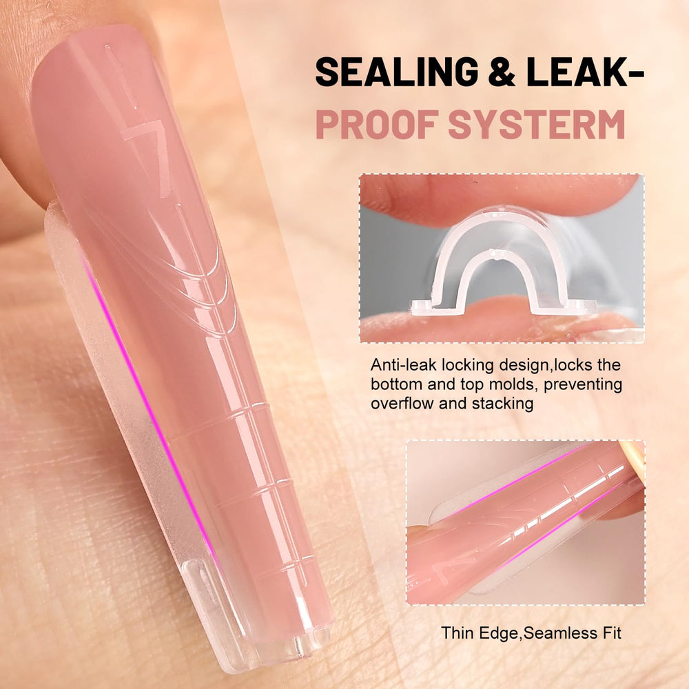JEWHITENY reusable nail forms made from durable materials for repeated use