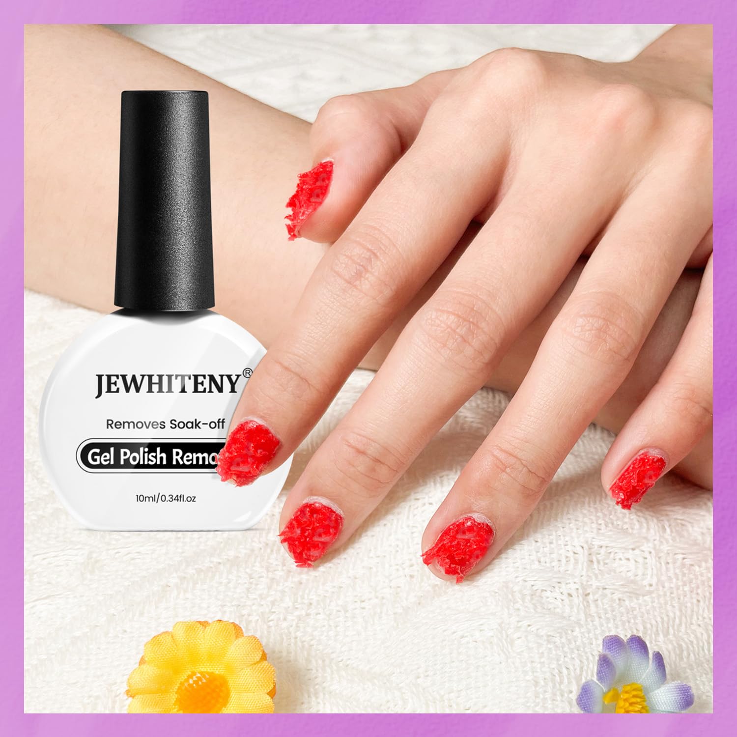 JEWHITENY removal tip: remove sealer for UV gels and extensions.