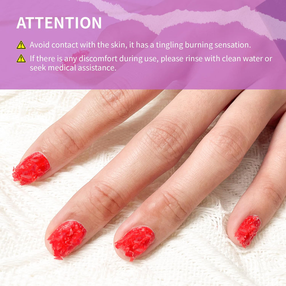 JEWHITENY UV gel and acrylic remover supports quick, clean removal.
