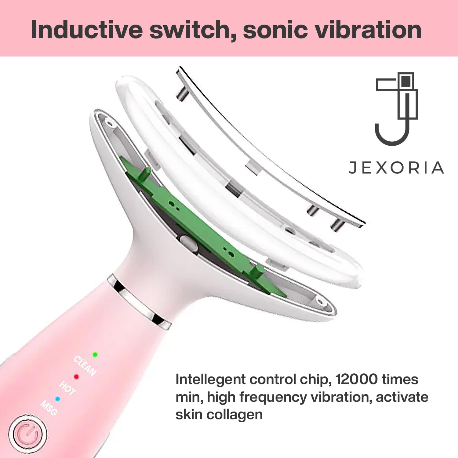 Jexoria heat mode delivers soothing warmth to skin