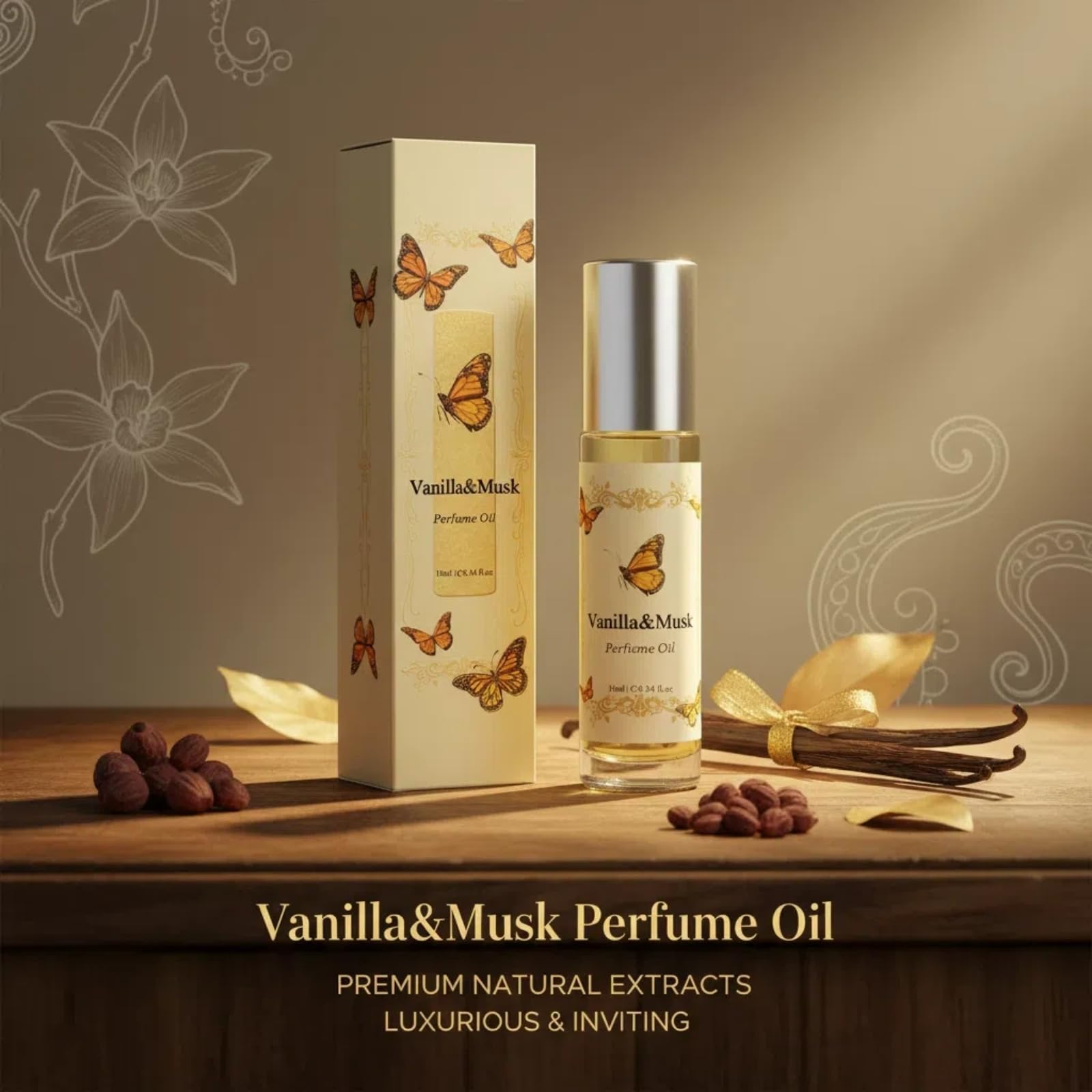 Jgppe Vanilla Perfume roll-on ideal for quick refresh during travel.