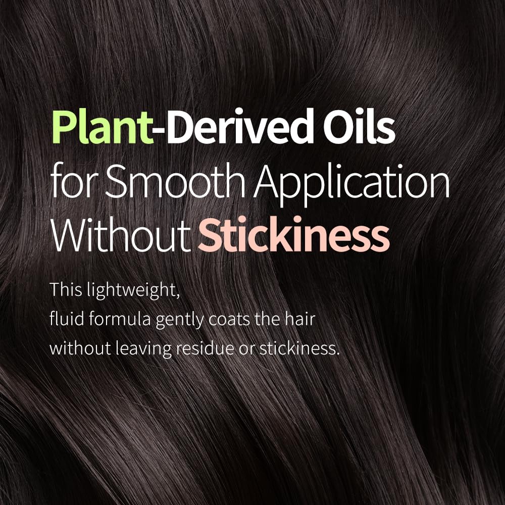 Light finish and subtle shine from JHP Serum on dry hair