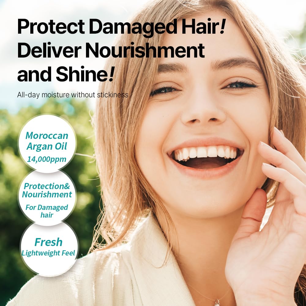JHP Moroccan Argan Serum being applied with hands for easy styling
