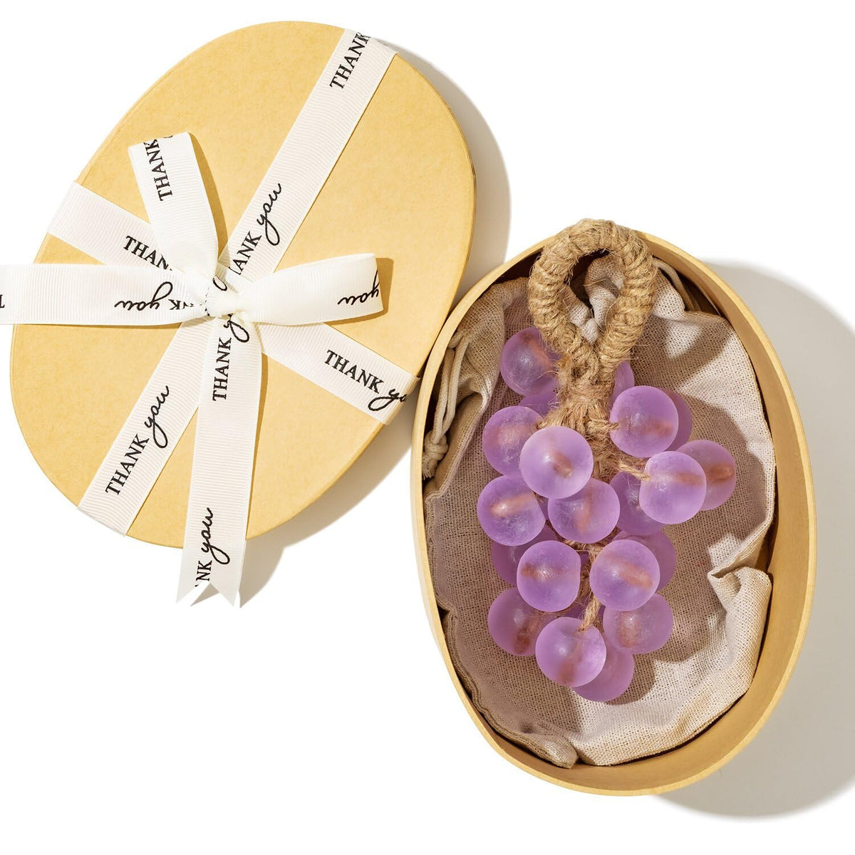 JHZHONG grape soap on rope close-up shows lifelike cluster for decorative bath ambiance