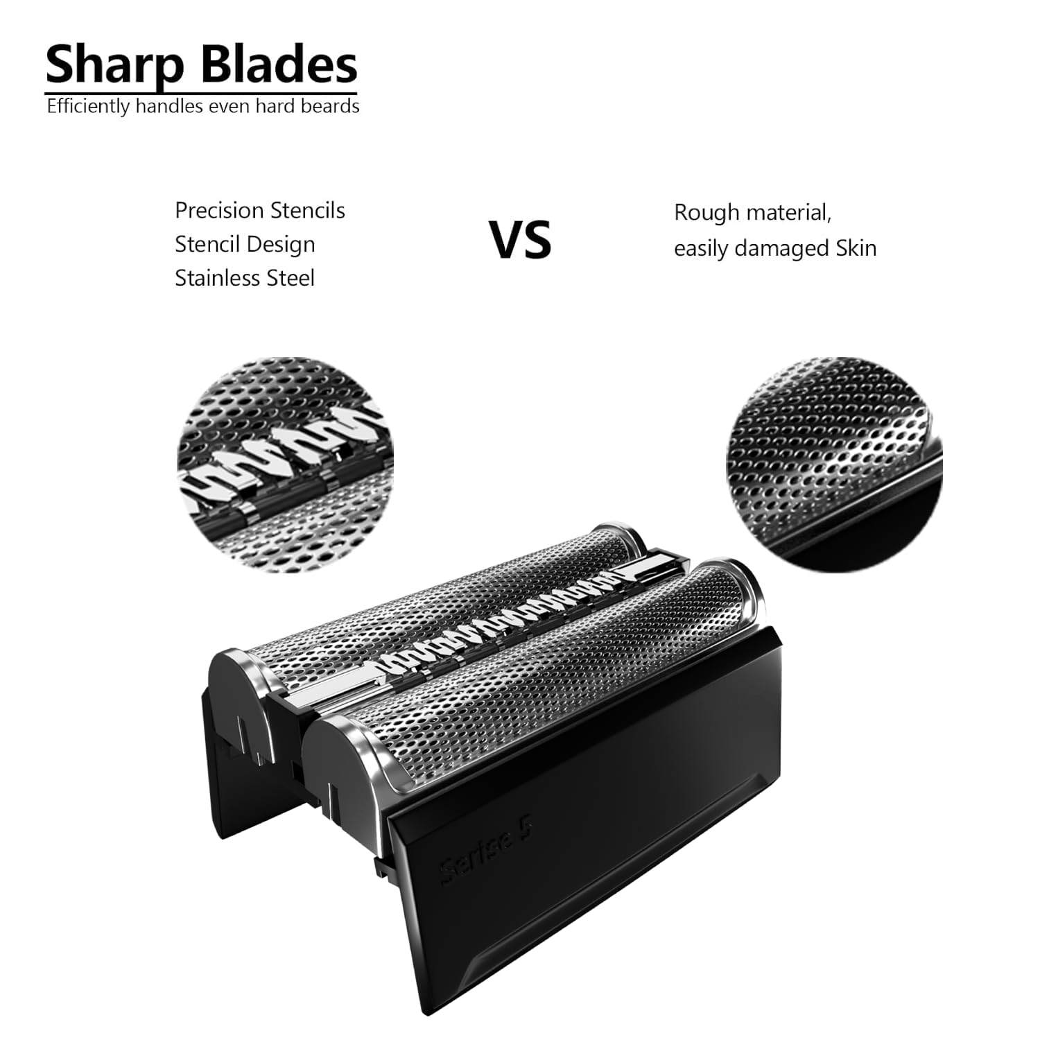 JIANCENGYU 52B head teeth detail highlights precision cutting for Braun Series 5.