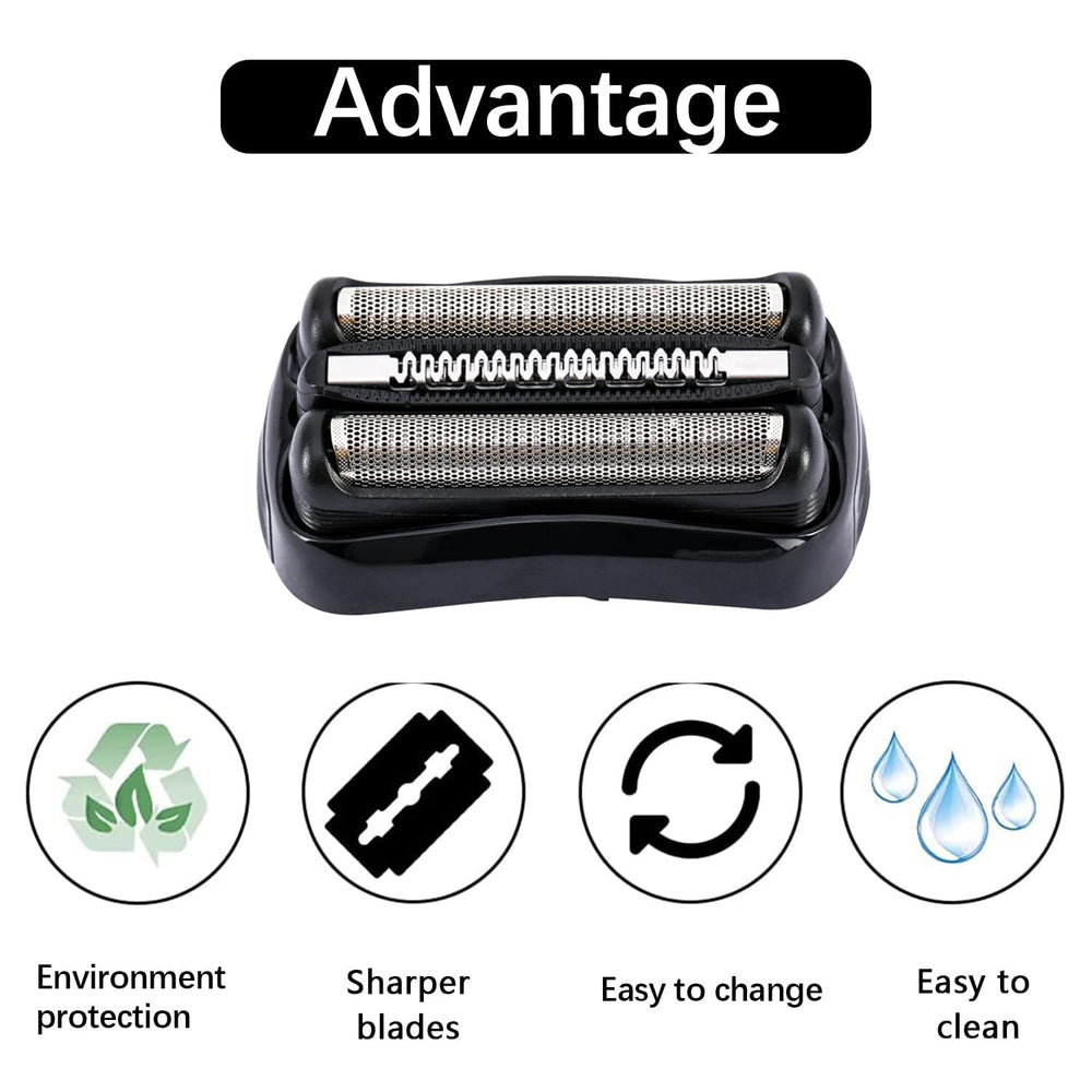 JIANCENGYU 21B replacement works with wet and dry shaving for convenience.