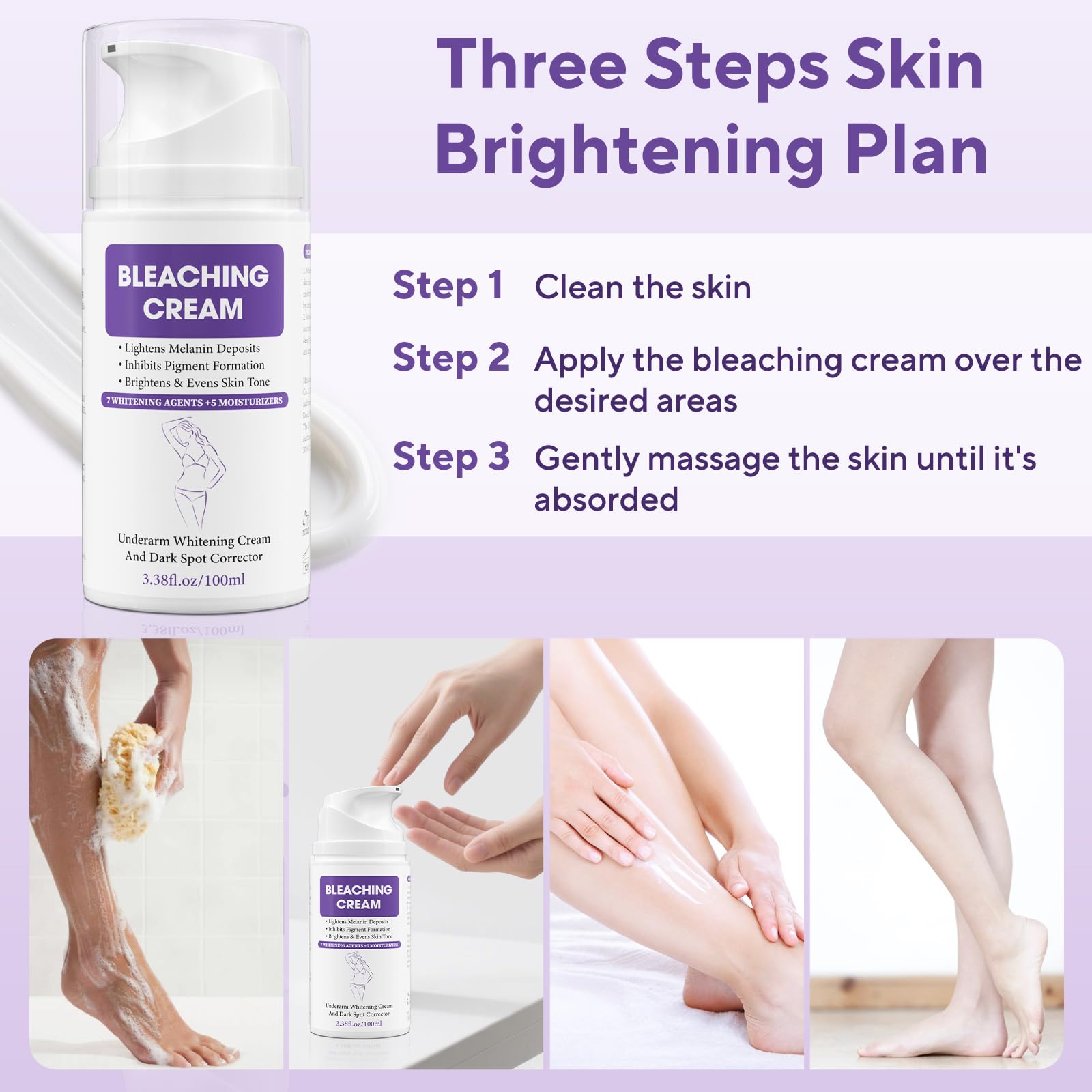 JIANLANPTT Cream underarms usage appears comfortable and non-greasy