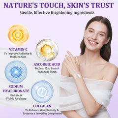 JIANLANPTT vitamin C cream texture close-up for daily brightening.