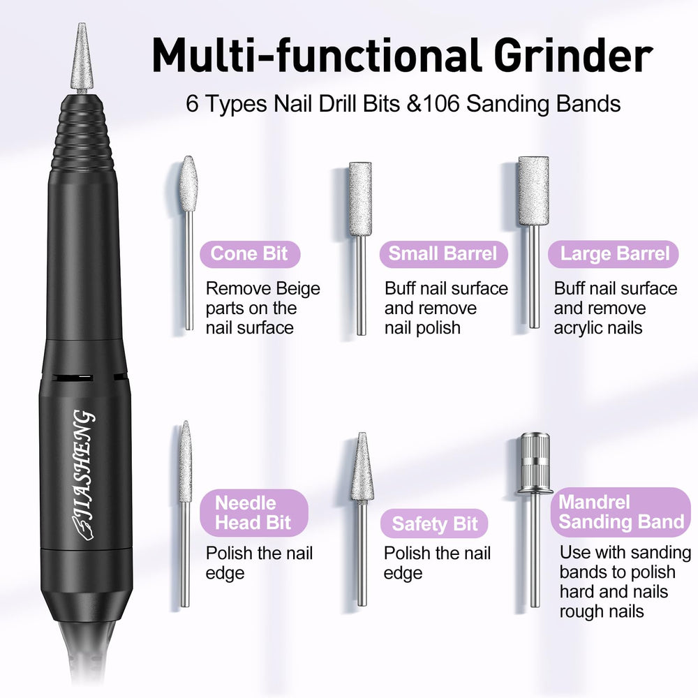 JIASHENG drill with bits holder keeps tools organized during sessions