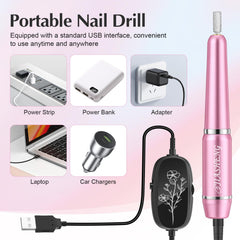 JIASHENG Nail Drill bits and sanding belts for versatile nail art