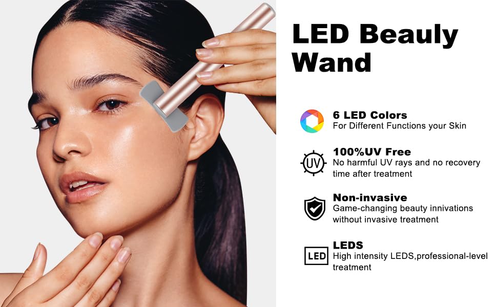 jidany blue light face wand soothes and tightens skin for a calmer appearance.