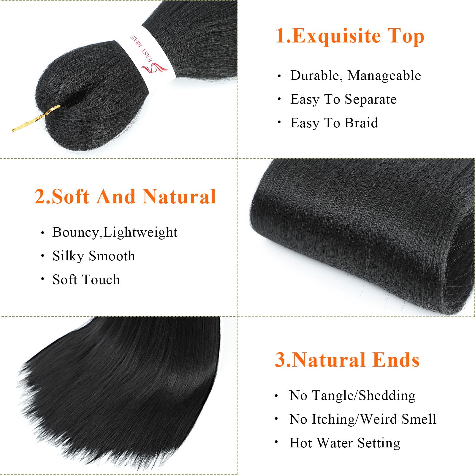 JIEANYAN hot water setting hair enables easy style changes.