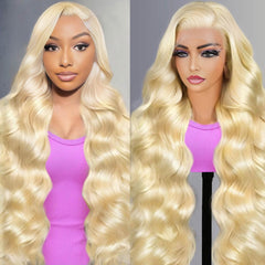 JIEDAOKOU 613 blonde lace-front wig with HD melt for natural parting.